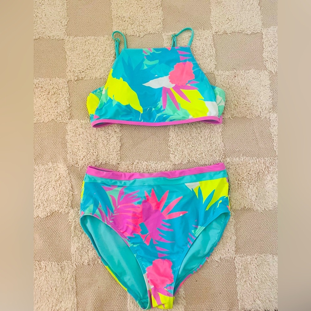 Floral swim suit set